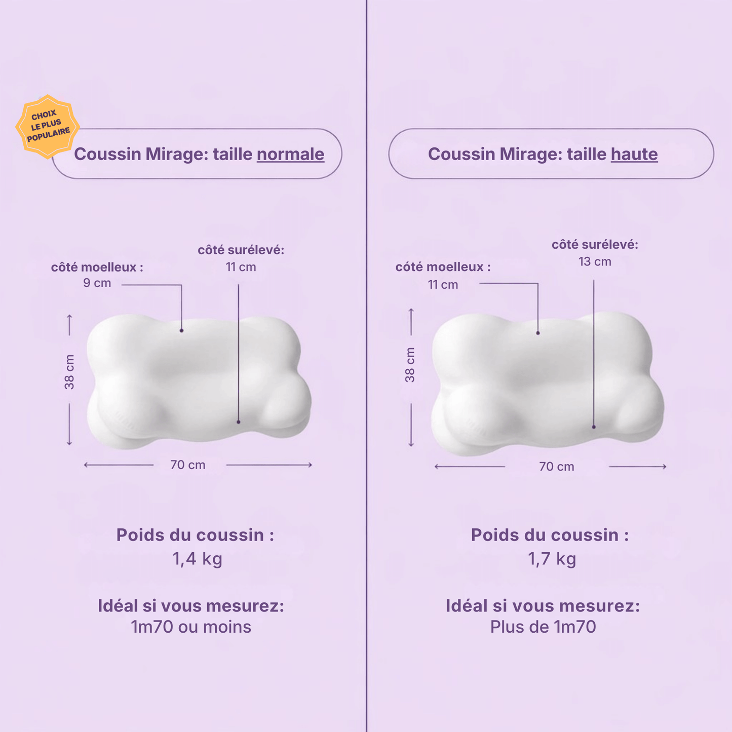 Oreiller Mirage de Mirea